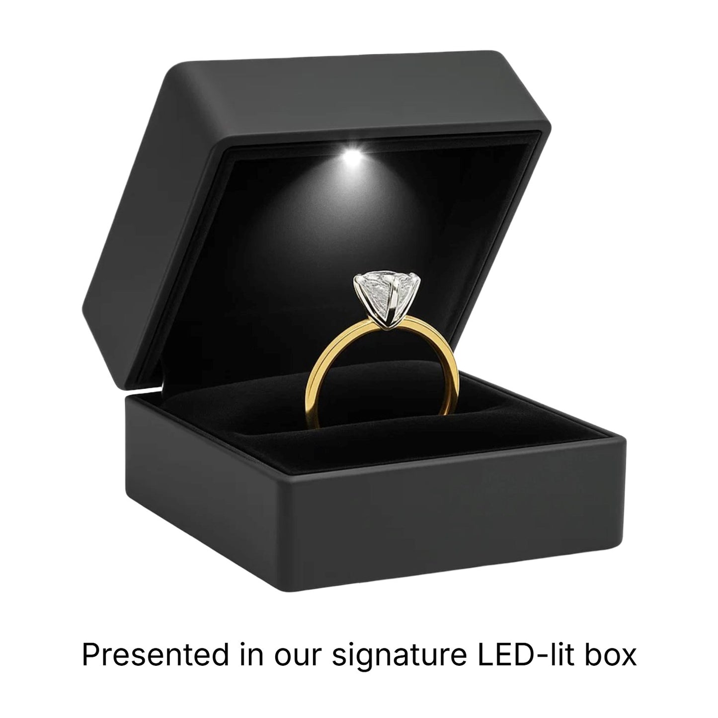 2 Carat Round Lab Grown IGI G/VS1 Diamond Solitaire Ring in 14K Yellow Gold